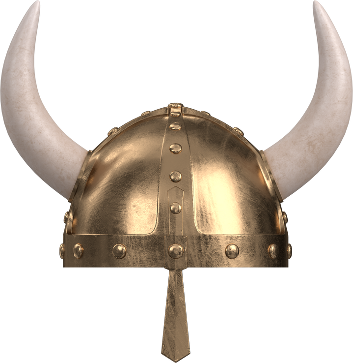 3D rendering illustration of a viking helmet